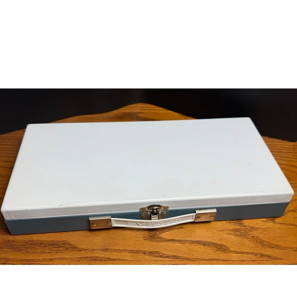 Vintage Smith-Victor Metal Slide Storage Case - w/47 35mm slides, from 1969+